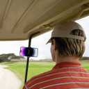 【2025 Upgraded】 Strong Magnetic Cell Phone Holder Attaches to Steel Surfaces, Golf Cart Accessories for EZGO Club Car Yamaha, Fit All 4.7-6.5" Cell Phones