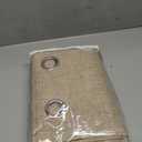 MIULEE 100% Blackout Linen Textured Curtains for Bedroom Solid Thermal Insulated Copper Brown Grommet Room Darkening Curtains & Drapes Luxury Decor for Living Room Nursery 52 x 96 Inch (2 Panels)