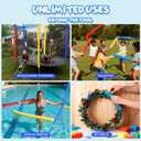 3 Pack Pool Noodles, Blue/Red/Yellow, 59 Inch | Premium Foam, Floatation Aids, Pool Parties, Water Sports