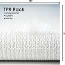 Tiita Bath Rugs for Bathroom 24" x 36" Non-Slip Blue Bath Mats Machine Washable Absorbent Shaggy Floor Foot Mat Microfiber Striped Pad Shower Rug