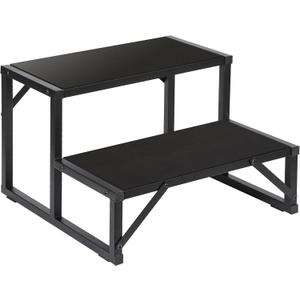 Hot Tub Step 500LBS Capacity Spa Side Step 2-Step Stairs Edge Spa Step 24 Outdoor RV Step Ladder Support Step Stool Pool Ladder Heavy Duty Steel Pedal