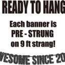 Awesome Since 2004 Banner for 22nd Birthday Party Decoration,Happy 22nd Boys Girls Birthday Party Banner,Handmade - Black