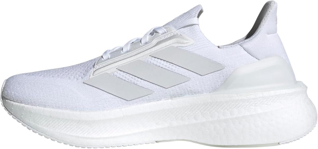 adidas Men's Ultraboost 5x Running Shoes (White/White/Black) 8.5
