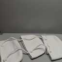 Hanging Storage Pouch, Wall Over The Door Storage Organiser, Utility Hanging Organiser Rope Fabric Storage Solution with 3 Pockets and for Bedroom, Bathroom(White) (14.49*7.48inch)