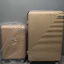 Rockland Star Trail Hardside Spinner Wheel Luggage, Champagne, 2-Piece Set (20/28)