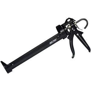AWF PRO Heavy Duty Caulk Gun, 18:1 Thrust Ratio, Steel Frame Construction, Rotating Barrel, Ladder Hook, Puncture Tool & Dripless Pressure Release Tab (Pack of 1, 29 oz Caulking Gun)