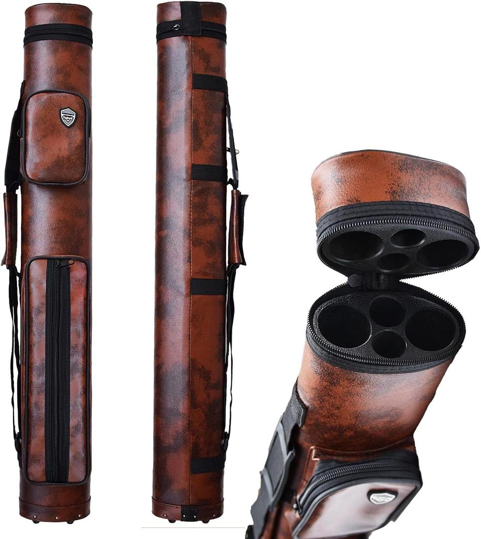 2x2 Hard cue case Pool Cue Billiard Stick Carrying Case, 33.85 inches x 4.13 inches x 2.36 inches
