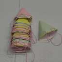 xo, Fetti Birthday Party Hats - Fits Adult + Child - Pastel Rainbow Bday Party, Glitter Birthday Girl, Magical, Paper Party Crowns