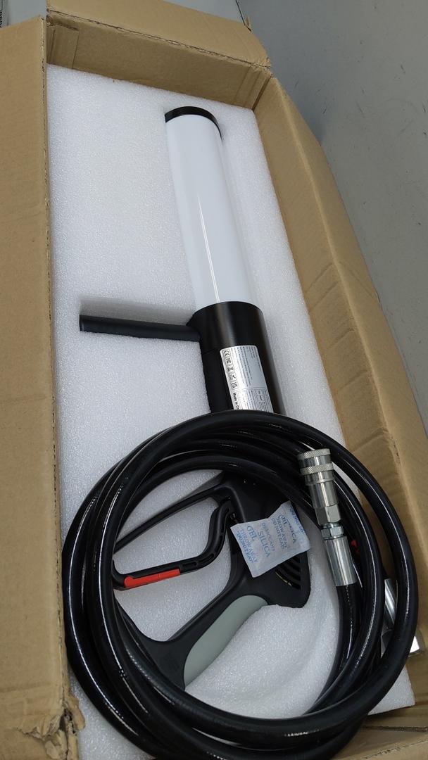 Handheld CO2 Jet Blaster, CO2 Cannon Smoke Machine with RGB LED Lights, Carbon Dioxide Column Gun Stage Effect Equipment Hose Tube for Events/Wedding/Concert/Party/Club 1Pack (1PC)