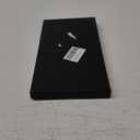 Carbon Fiber License Plate Frame, Carbon Patterns Printed Black Aluminum Plate, Upgraded 1.5mm Thickness, 2 Holes Slim Edge, Stainless Steel Anti-Theft Screws, Crash Pad, 1 Pack