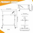 MorningRo RV Adjustable Table Leg Folding Dinette Table Stand Bed Base for RV Height Adjustable Bracket for Caravan Motorhome Yachts and Various Outdoor Activities (White)