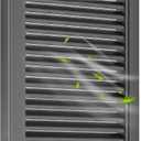12 X 18" Aluminum Alloy Gable Vent, Enhanced Airflow Attic Vents, Ideal for Tool Shed, Exterior Wall, Crawl Space, Houses, and Garage, Vent Opening: 10" x 16" (Gray)