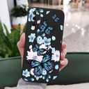 for Samsung Galaxy S20 Case Creative Flower Pattern Design Dropproof Slim Protective for Galaxy S20 Phone Cover 6.2 inch-Aurora Butterfly Black
