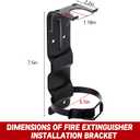 2 Pack Fire Extinguisher Brackets, 2.5 LB Fire Extinguisher Wall Mount Bracket, Metal Heavy Duty Fire Extinguishers Holder for Home, Car, RV, Truck, Mini Fire Extinguishers (Non-Universal)