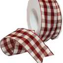 Morex Ribbon Karo Wired Ribbon, 1-1/2" by 22 yd, Burgundy