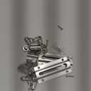 2 Pack Door Chain Lock, Stainless Steel Chain Locks for Inside Door, Premium Thickened with 12 Screws