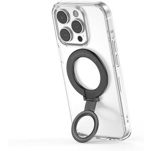 Syncwire Magnetic Phone Ring Holder for MagSafe [Ultra-Thin] Cell Phone Grip Holder Magnet Ring Stand Compatible with iPhone 16 15 14 13 12 11 series-Black