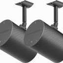 Wall Mounts for Sonos Era 100 and Sonos Era 100 SL Ceiling Mount  Tilt & Swivel Adjustable Bracket, Wall or Ceiling Mount Install, Space-Saving Design, Metal Heavy Duty, Black (2 Pack)