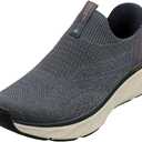 Skechers Mens Edgeride Commissioner Hands Free Slip-in (11.5 X-Wide, Navy/Orange)