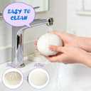 Dumpling Squishy, Squishy Dumpling Toy, Mystery Dumplings Squishies, Easter Gifts, Soft Squeeze Decompression Dough for Adults (Clear White)