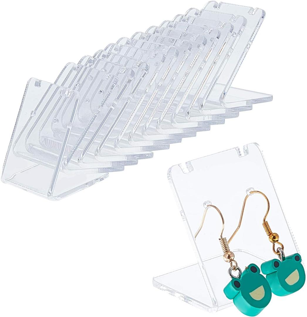 PH PandaHall 24 Packs 48 Holes Earring Holder L-Shape Jewelry Organizer Displays Marketing Acrylic Ear Stud Necklace Stand Holders for Necklace Jewelry Dangling Slant Back Display (1.3x1.3x1 Inch) PH PandaHall 24 Packs 48 Holes Earring Holder L-Shape Jewelry Organizer Displays Marketing Acrylic Ear Stud Necklace Stand Holders for Necklace Jewelry Dangling Slant Back Display (1.3x1.3x1 Inch)