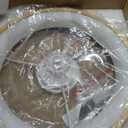 24" Low Profile Flush Mount Wood Fandelier Ceiling Fan with Light
