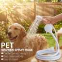 Pets Shower Attachment, Quick Connect on Tub Spout w/Front Diverter, Ideal for Washing Pets and Cleaning Tub, Portable and Convenience