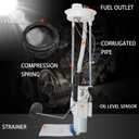 2208613 2204945 Fuel Pump Assembly Compatible with Polaris Ranger 500 570 800 499 EFI ETX Crew 6x6 2013-2015 2016 2017 2018 2019-2022