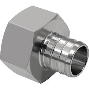 beduan 304 Stainless Steel PEX Garden Hose 1/2" PEX Barb to 3/4" GHT Female Connector Adapter Fitting for Irrigation Watering Outdoor Garden Water