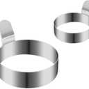 Set of 4 Fried Egg Moulds, Stainless Steel Egg Rings, Omelette Mould, Pancake Mould
