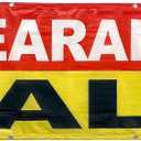 4 Less Co 2x6 Feet Clearance Banner Store Sale Sign Fabric Polyester With Grommets ryb