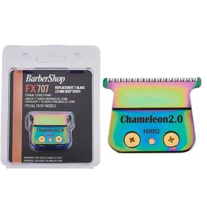 Replacement Blades Compatible with BaByliss PRO Barberology Trimmer Blade,Zero-Gapped Replacement Trimmer Blade Compatible with BaBylissPRO FX787 & FX726 Trimme (7 Colorful-001)