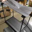 SONGMICS 5-Tier Shoe Rack, Shoe Storage for Hallway Closet, Slim and Space-Saving, Metal Frame, Non-Woven Fabric Shelves, Black