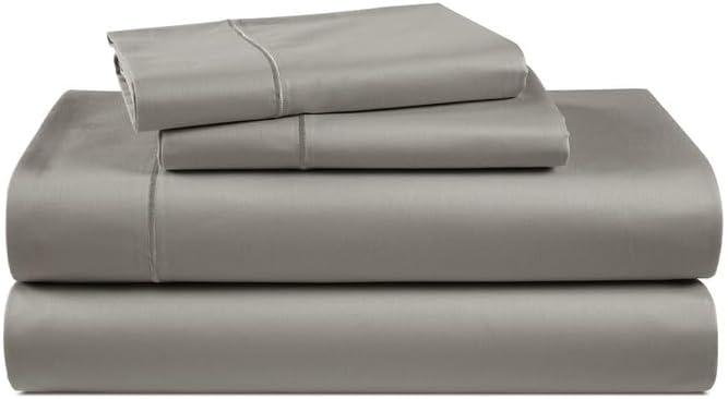LANE LINEN 100% Egyptian Cotton King Size Deep Pocket Sheet Sets, Soft & Comfy No Pill Fade Resistant Natural Cooling Mercerized Cotton King Size Sheets Set 16" Deep Pocket - Charcoal