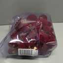 Velvet Christmas Balls 48pcs Flocked Christmas Tree Ornaments Set Shatterproof Christmas Ornaments with Hanging Rings Suitable for Xmas Tree Holiday Decor (Wine Red)