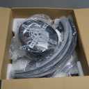 ZMISHIBO Low Profile Ceiling Fans with Lights and Remote, 20 Inch Flush Mount Ceiling Fan with Light, 3000K-6000K Dimmable Fandelier LED Fan Light, 6 Wind Speeds Black Ceiling Fans for Bedroom