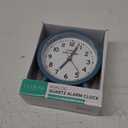 La Crosse Clock Co. 4.4" Analog Quartz Alarm Clock - Teal
