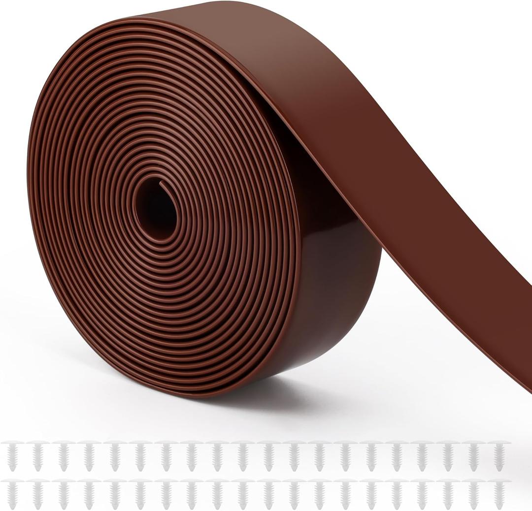 2" Wide Vinyl Straps for Patio Chairs Repair, COITEK 20FT Long Patio Garden Furniture Replacement Straps+ 40 Free Rivets for Outdoor Lawn Furniture Chaise Lounge Repair (Brown)