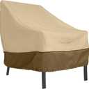 Classic Accessories Veranda Water-Resistant 38 Inch Patio Lounge Chair Cover, Patio Furniture Covers (Pebble/Bark/Earth)