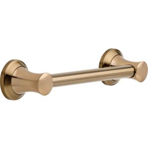 Delta Faucet 41712-CZ Transitional 12-Inch Grab Bar with Concealed Mounting, Champagne Bronze