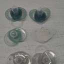 Tommee Tippee Night Time Pacifier, 6-18 Months, Symmetrical Silicone Baglet, BPA-Free Binkies, Glow in The Dark Technology, Blue Rainbow, Pack of 6