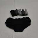 Benirap Womens Underwear Soft Cotton Hipster Panties Breathable Briefs 5 or 6 Pack (Large, Black/Light Grey/Dark Grey-6p)