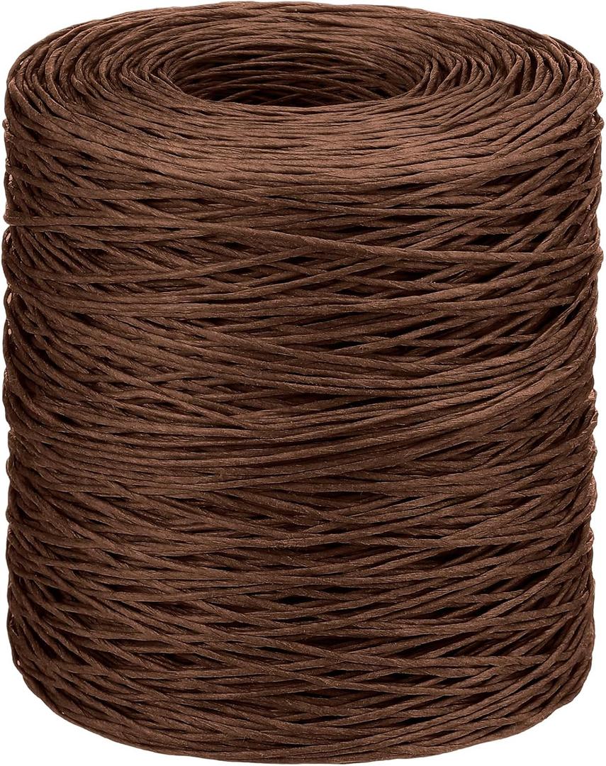 Syhood 1345 Feet Floral Vine Bind Wire Rustic Wrapping Wire for Flower Bouquets(Brown)