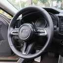 For Mazda CX-50 Mazda 3 CX-30 Steering Wheel Protective Trims Cover, Sporty Carbon Fiber Style Interior Accessories for Mazda CX50 CX 50 2023 2024 2025 Mazda 3 CX30 CX 30 2020-2024