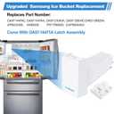 Upgraded RF28HMEDBSR RF25HMEDBSR RF28JBEDBSG RF263BEAESR RF265BEAESR RF26J7500SR Refrigerator Ice Bucket Compatible with Samsung Ice Maker Replacement DA97-14474C DA97-14474A Samsung Ice Bucket Tray