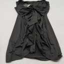 IyMoo Women's Sexy Plus Size Bodycon Sleeveless Drawstring Ruched Mini Club Dresses (Black), XL