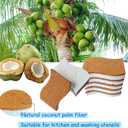 3 x 12 Pack Natural Kitchen Sponges, Non Scratch, Non Toxic S-Shaped Eco-Friendly Biodegradable Cellulose & Coconut Scrubber Dish Sponges for Kitchen, Tableware, Bathroom, Home Use