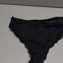 Milumia Women Sexy Lace Panties Underwear High Waisted Thongs French Cut Bikinis (Large, Black)