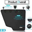 Durapower Dog Car Door Protector2 Pack Extra Big & Thick Anti Pet Scratching Waterproof Vehicle Door Covers Guard Truck Interior Panel Safe SUV Universal 600D Black