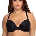 Smart & Sexy Women's Push-Up Bra  Comfortable Cotton and Spandex Fabric for Everyday Wear (36D, Black Hue (Silky Micro))